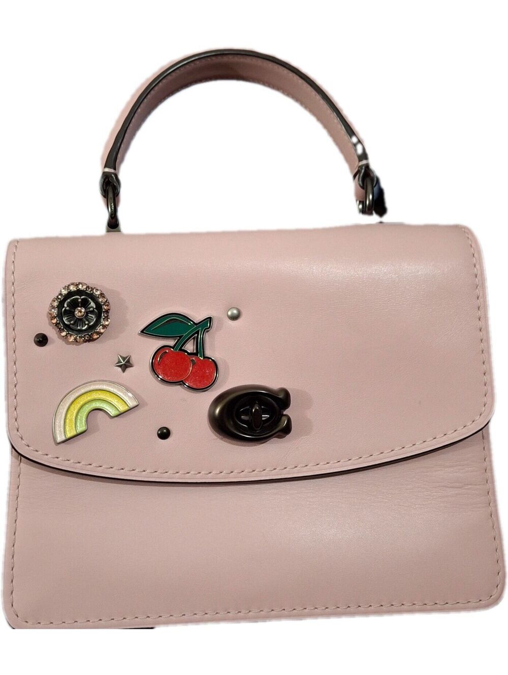 ๐ RARE EMBELLISHED PIECE! Coach Parker Top Handle Bag with Enamel Charms